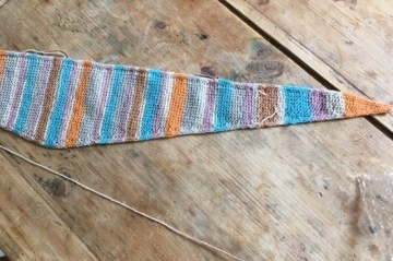 selbstgestrickter Schal